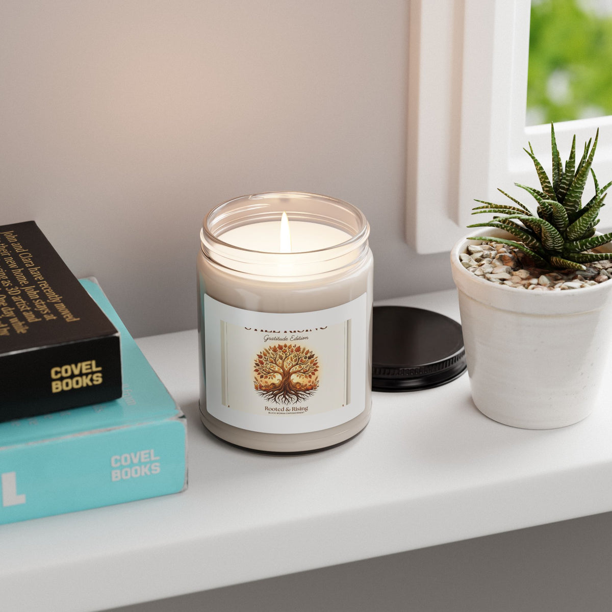 Still Rising Gratitude Edition Scented Soy Candle — 9oz Thanksgiving Candle (Apple Harvest, Cinnamon Vanilla, White Sage and Lavender)