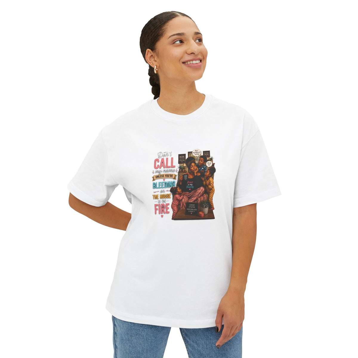 Overworked, stressed and stimulated  Boxy T-Shirt