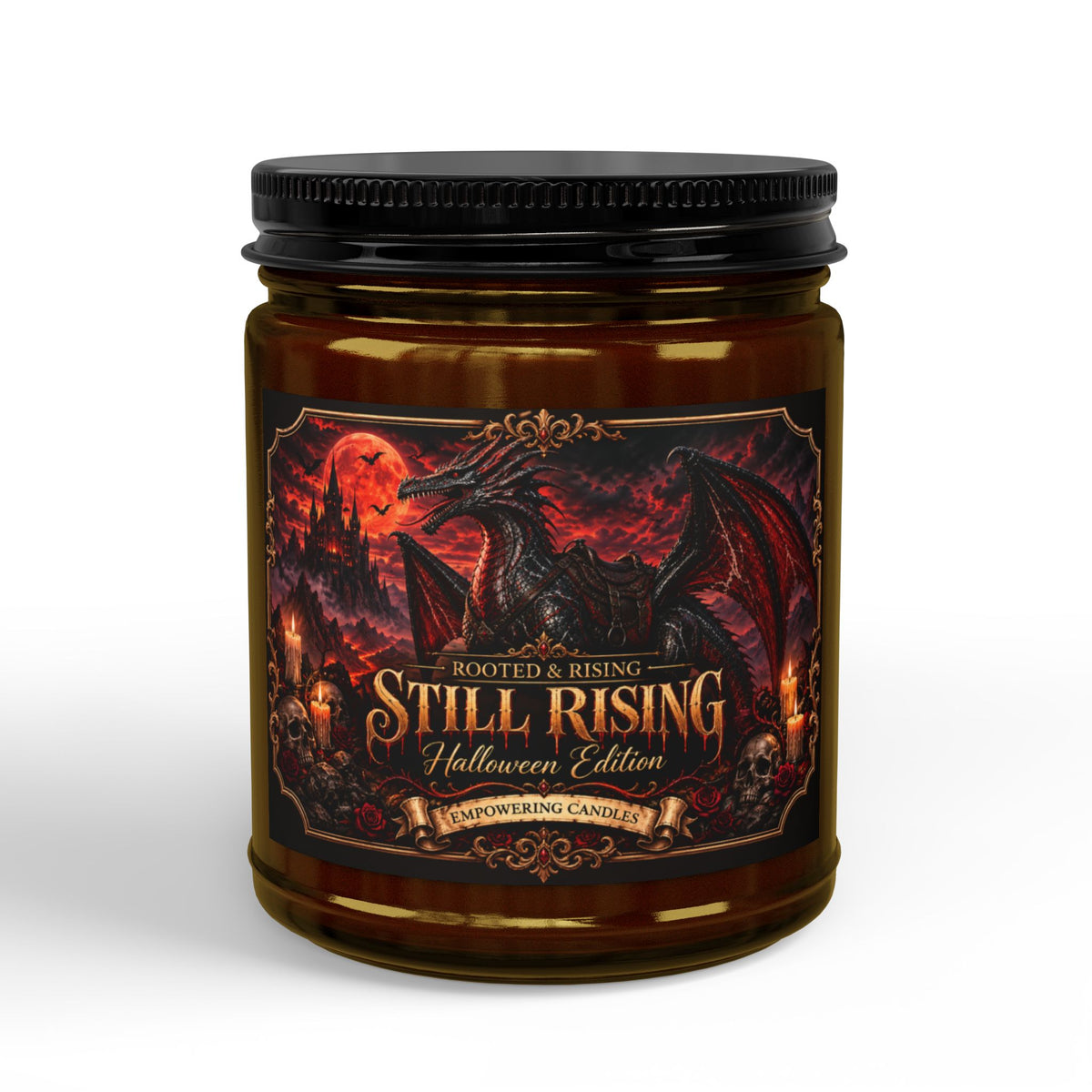 Still Rising Halloween Dragon Edition Scented Soy Candle — 9oz Gothic Fall Candle