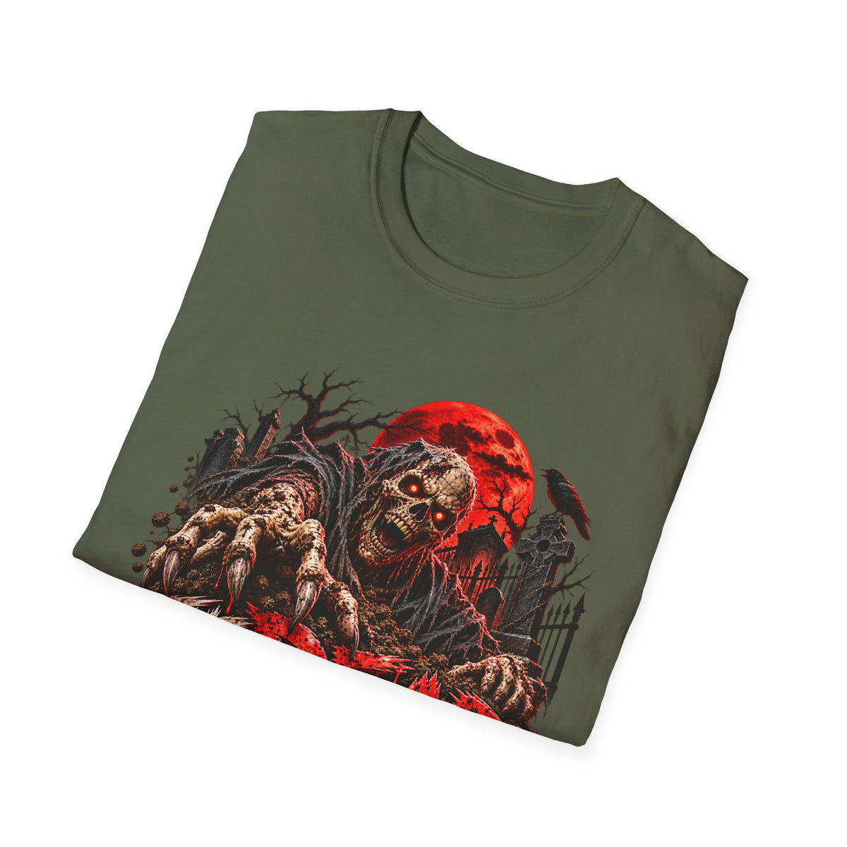 Zombie Graphic T-Shirt — "The Dead Don't Stay Down" Horror Tee