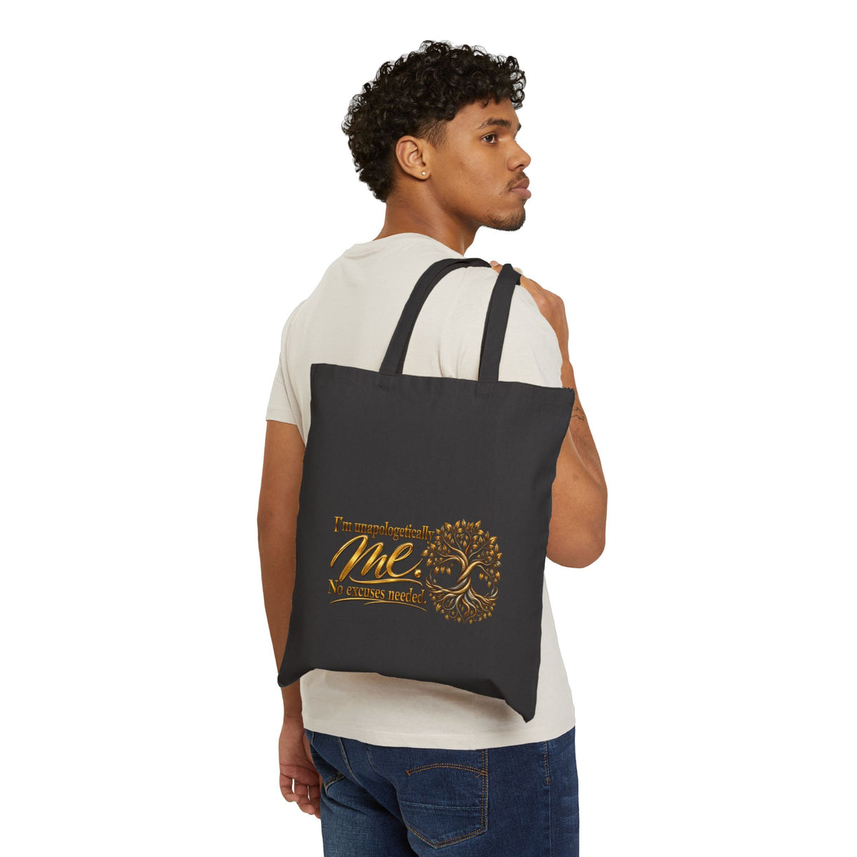 Empowered Me Tote Bag – "I'm Unapologetically Me" Inspirational Canvas Shopper