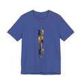 Drip Vertical Graphic Tee — Gold & Black Dripping Letter Design