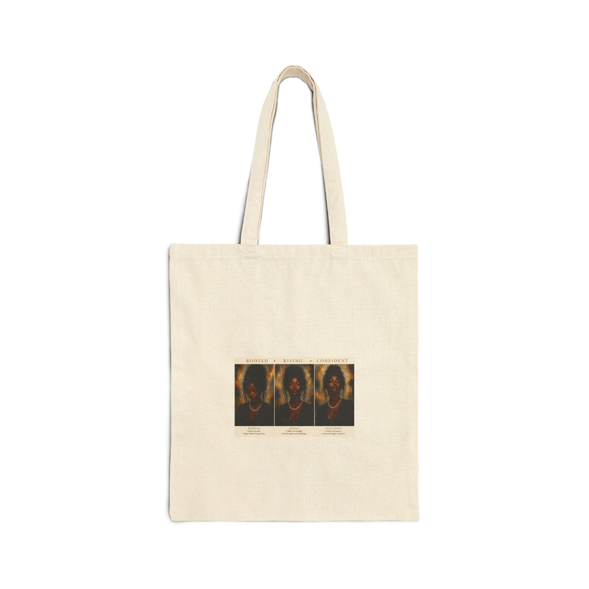 Canvas Tote Bag — Vintage Portrait Triptych Eco Shopper