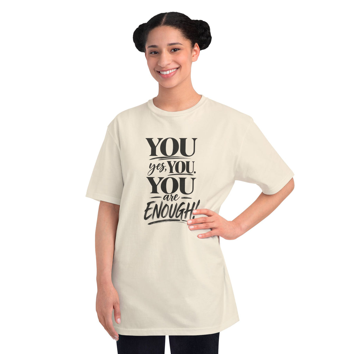 You Are Enough Tee — Organic Cotton Unisex T-Shirt | Inspirational Affirmation Shirt