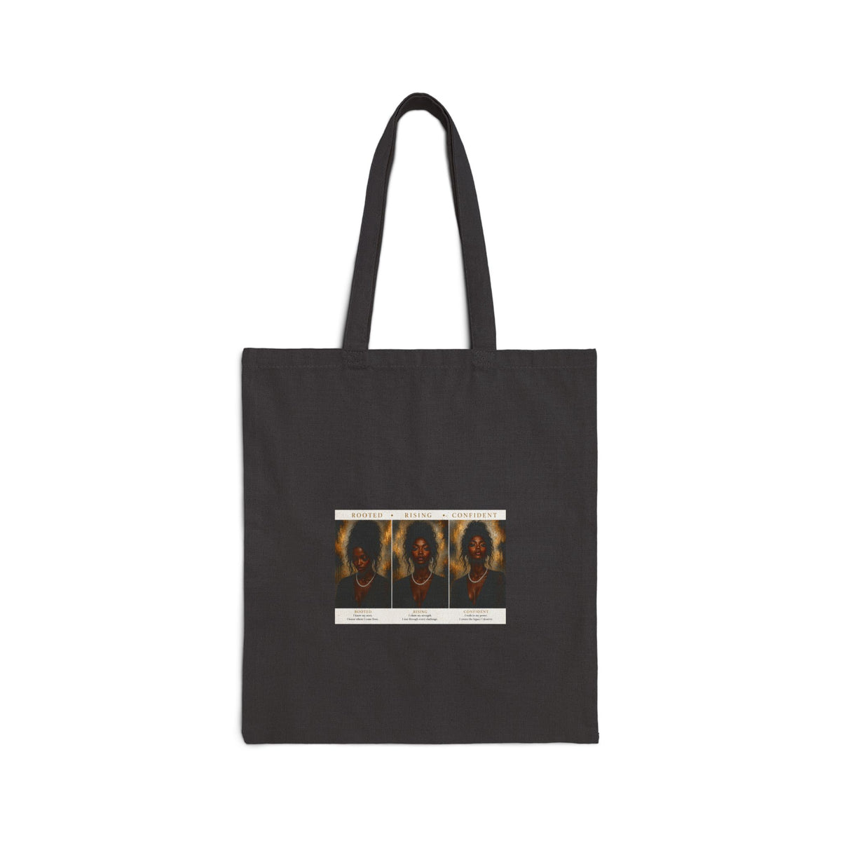 Canvas Tote Bag — Vintage Portrait Triptych Eco Shopper