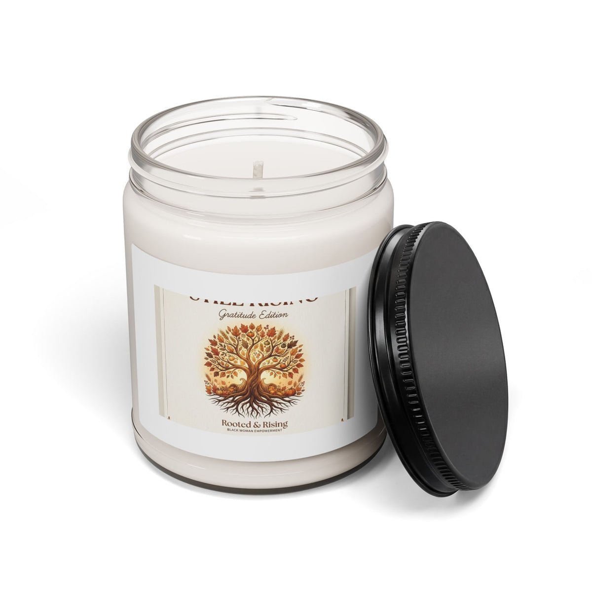 Still Rising Gratitude Edition Scented Soy Candle — 9oz Thanksgiving Candle (Apple Harvest, Cinnamon Vanilla, White Sage and Lavender)
