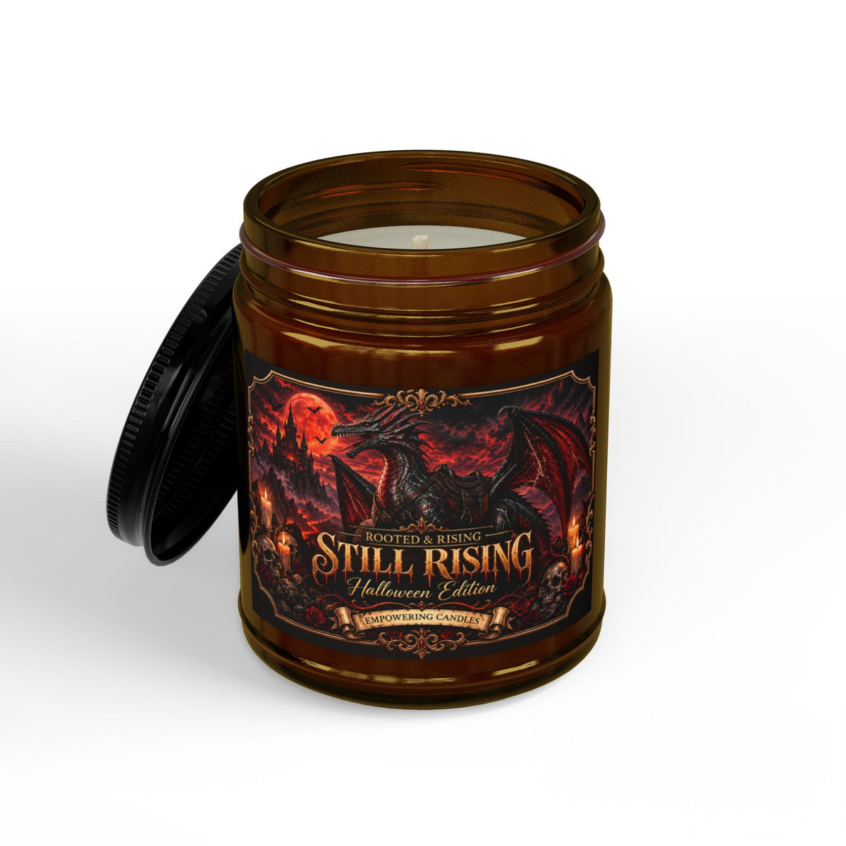 Still Rising Halloween Dragon Edition Scented Soy Candle — 9oz Gothic Fall Candle