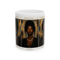 Rising Confident Black Woman Ceramic Mug – Inspirational Portrait Coffee Cup (11oz/15oz)