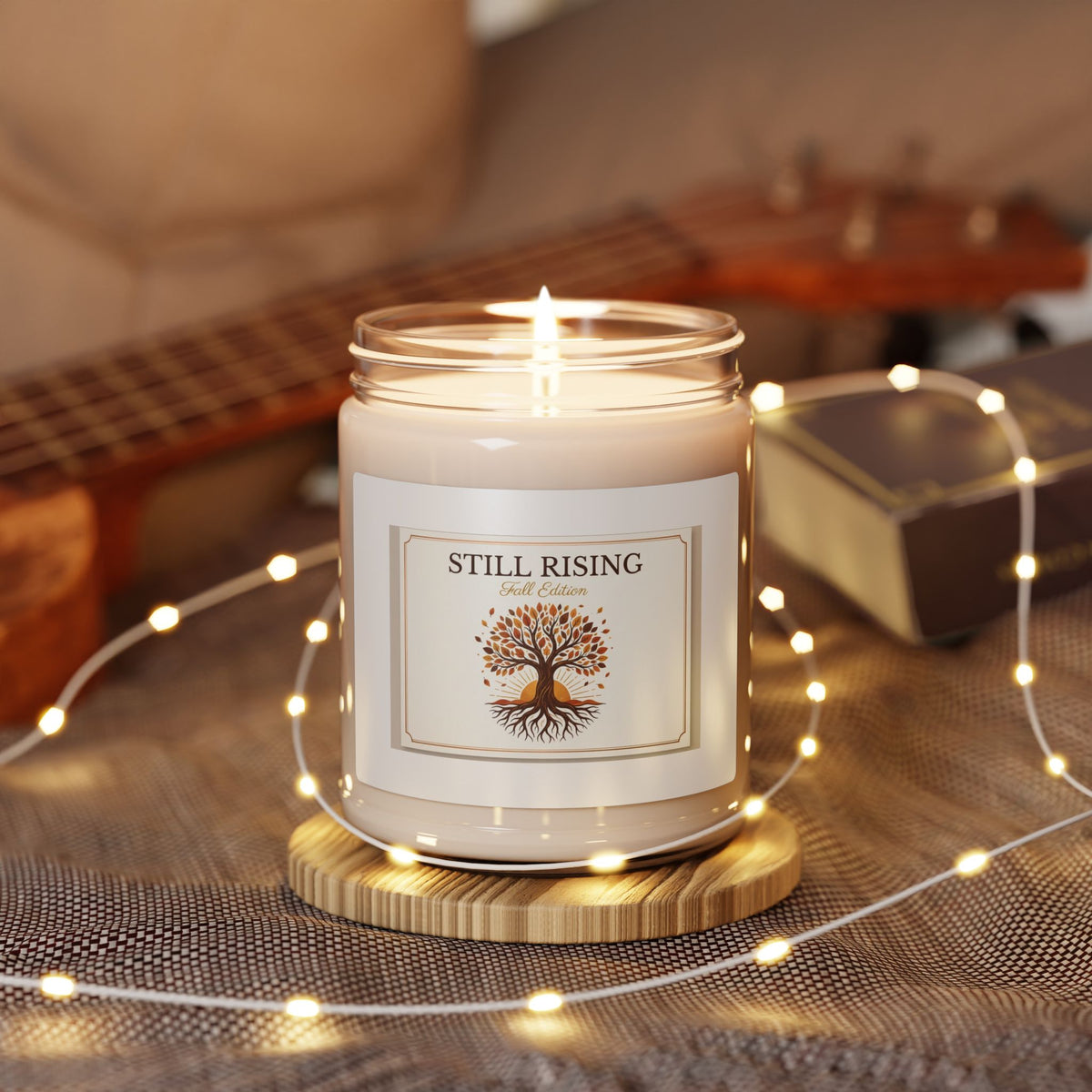 Still Rising Fall Edition Scented Soy Candle — 9oz Autumn Candle (Apple Harvest, Cinnamon Vanilla, Christmas Warmth)